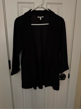Maurices Black Open-Front Blazer Jacket